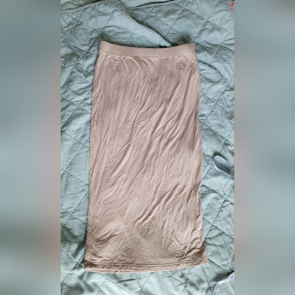 Tan Maxi Skirt